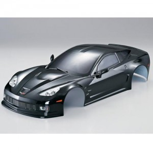 [48015] (하이 퀄리티 도색 완료 바디) 1/10 Corvette GT2 Finished Body Black (Printed)