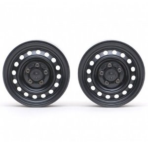[#BRW780919RBK] 1.9&quot; 16-Hole Classic Steelie Reversible Beadlock Wheel w/ XT504 Hub Rear (2) Black for All