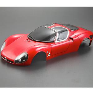 [48552] Alfa Romeo Tipo33 Stradale Finished Body Red (Printed) Light buckets assembled