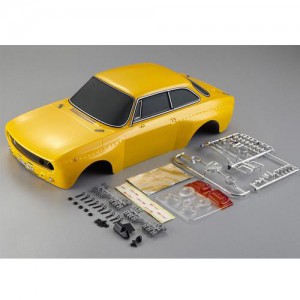 [48320] (하이 퀄리티 도색 완료 바디) 1/10 Alfa Romeo 2000 GTAm Body Shell Yellow (Printed)