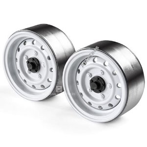 [#GRC/GAX0130AW] [2개] 1.9 12-Hole Metal Classic Beadlock Wheel #Series III (White)