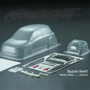 [PC201027] 1/10 Suzuki Swift Body Shell for M-chassis w/Light Bucket (Clear｜미도색)