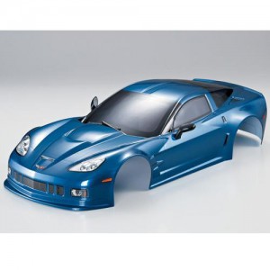 [48017] (하이 퀄리티 도색 완료 바디) 1/10 Corvette GT2 Finished Body Metallic-blue (Printed)