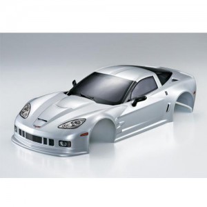 (하이 퀄리티 도색 완료 바디) 1/10 Corvette GT2 Finished Body Silver (Printed)