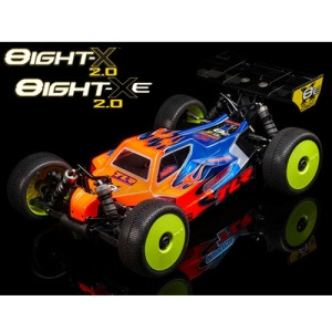 [에이트 월드 최고급 버기] TLR 1/8 8IGHT-X/E 2.0 Combo 4WD Nitro/Electric Race Buggy Kit   TLR04012
