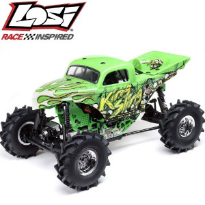 LOSI 1/8 LMT 4WD Solid Axle Mega Truck Brushless RTR, King Sling 조종기 포함    LOS04024T1