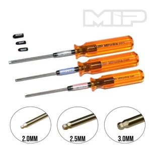 #9506 - MIP Hex Driver Ball Wrench Set, Metric (3), 2.0mm, 2.5mm, 및 3.0mm