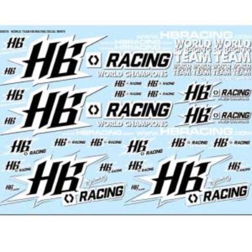 World Team HB Racing Decals White  [HB204074]