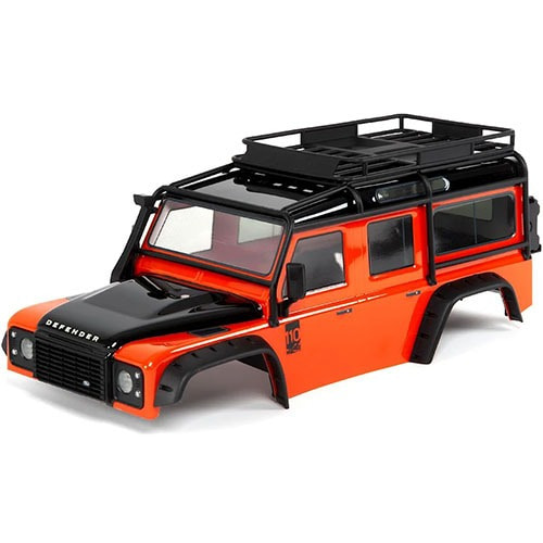 [AX8011A] TRX-4 Land Rover Defender Pre-Painted Body w/Exocage (Orange)