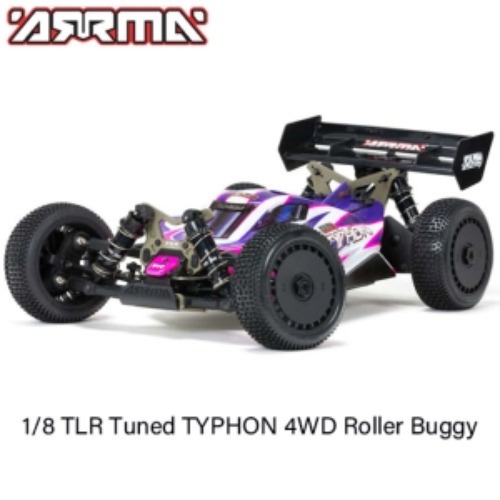 TLR레이싱 튜닝버젼!!  ARRMA 1:8 TLR Tuned TYPHON 4WD Roller Buggy, Pink/Purple [ARA8306]