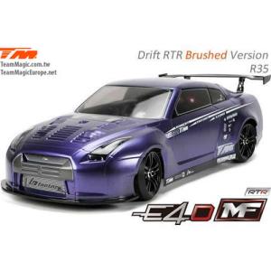 (풀 카본-RTR 전동 드리프트) E4D MF Drift Car Silver Ver. RTR-R35