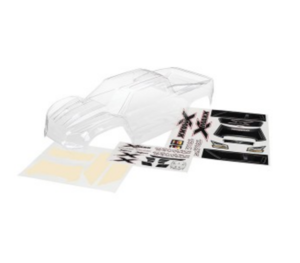 AX7711 Body X-Maxx (clear trimmed requires painting)/ window masks/ decal sheet  