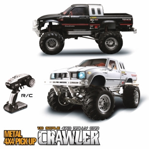 [입고완료]부르져 클론 제품-1/10 2.4G 4WD Rally Rc Car Metal 4X 4 Pickup Truck Rock Crawler RTR Toy Sale