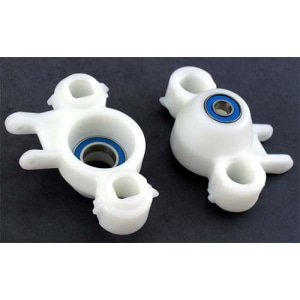 80581 Revo/T/E-Maxx Axle Carriers &amp; Bearings (Dyeable White)
