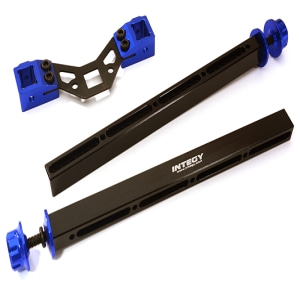 C27966BLUE Adjustable Rear Body Mount &amp; Post Set for Traxxas 1/10 Scale Summit
