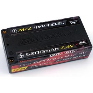 AM Lipo 5200mAh 2S Shorty - 7.4V 60C Continuos 120C Burst (Red Si-Graphene) // 96MM x 47MM x 25MM