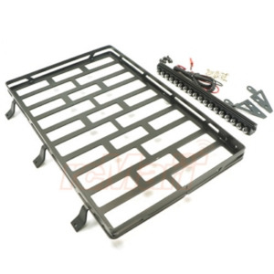 XS-SCX230067 Xtra Speed Metal Cage Roof Luggage Tray w/ LED For Axial SCX10 II