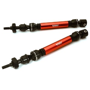 [#C28209RED] HD Steel Front Universal Drive Shaft (2) for Traxxas 1/10 Slash &amp; Stampede 4X4