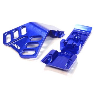 [#C25902BLUE] Billet Machined Front Skid Plate for Traxxas 1/10 Scale Summit 4WD (Blue)