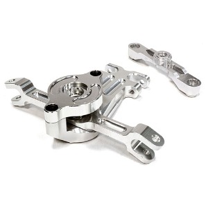 [#C26054SILVER] Billet Machined Steering Bell Crank for Traxxas 1/10 Scale Summit 4WD (Silver)