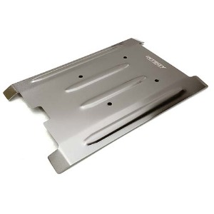 [#C27474GREY] Stainless Steel (Coated) Center Skid Plate for Traxxas 1/10 E-Revo &amp; Summit (Grey)