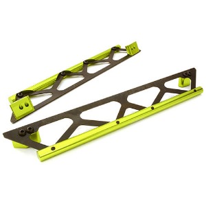 [#C26834GREEN] Machined Side Protection Nerf Bars for Traxxas X-Maxx 4X4