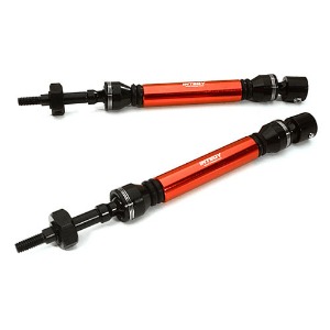 [#C28210RED] HD Steel Rear Universal Drive Shaft (2) for Traxxas 1/10 Slash &amp; Stampede 4X4