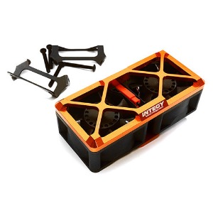 [#C28697ORANGE] Ultra High Speed Twin Cooling Fan Kit 17k rpm for Traxxas X-Maxx (Orange)