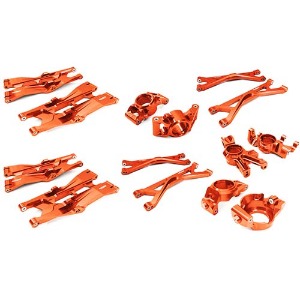 [#C26835RED] Billet Machined Suspension Conversion Kit for Traxxas X-Maxx 4X4 (Red)