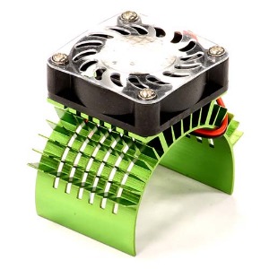 [#C23138GREEN] Super Motor Heatsink+Cooling Fan 750 for Traxxas Summit (Green)