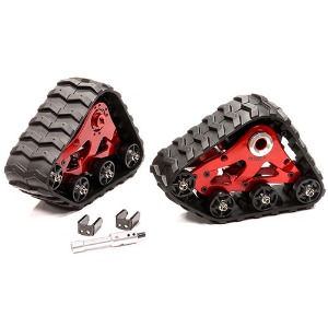 [#T8633RED] Rear Snowmobile &amp; Sandmobile Conversion for Traxxas 1/10 Stampede 4x4, Slash 4x4