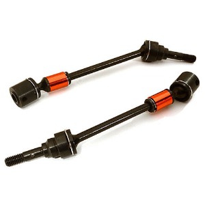 [#T3531RED] Dual Joint Telescopic Universal Drive Shaft (2) for 1/16 Traxxas E-Revo