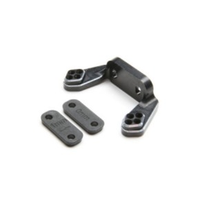 [TLR334051] Rear Camber Block, Black, w/Inserts: 22 5.0