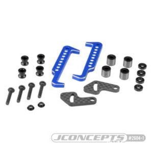 JConcepts B6.1 Swing Operated Battery Retainer Set (Blue)  [2604-1]