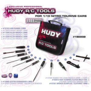 190002 HUDY SET OF TOOLS + CARRYING BAG - FOR NITRO TOURING CARS