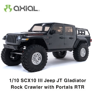 [입고완료]  (지프 JT 글래디에이터 -조립완료버전) SCX10III Jeep JT Gladiator w/Portals :1/10 RTR   (그레이,레드  색상 선택 가능) [AXI03006T1]