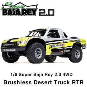 1/6 Super Baja Rey 2.0 4WD Brushless Desert Truck RTR,AVC자이로,  **조종기 포함 (노랑/파랑 선택가능) LOS05021T1 LOS05021T2
