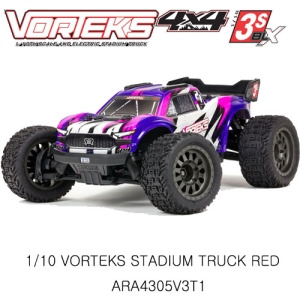 (3셀지원 브러시리스버전)ARRMA 1/10 VORTEKS 4X4 3S BLX Stadium Truck RTR, Purple ARA4305V3T2