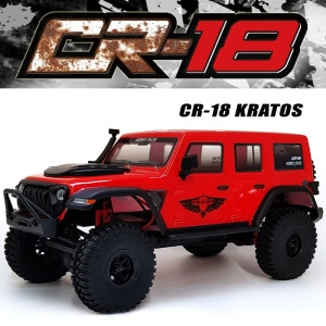 [방구석 크라울링 끝판왕] 2.4G 1:18 CR-18 4WD Rc Car rock Vehicle Truck (CR-18 KRATOS) 레드 // 조종기 별도