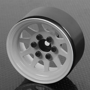 [#Z-Q0082] [1개 낱개] OEM Stamped Steel 1.9&quot; Single Beadlock Wheel (White)