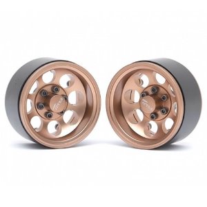 [#BRW780917BZ] 1.9 Terra Classic 8-Hole Aluminum Deep Dish Beadlock Wheels w/ XT601 Hubs (2) Bronze for All