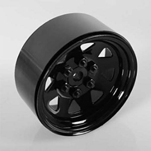 [#Z-Q0001] [단종｜1개 낱개] 6 Lug Wagon 1.9&quot; Single Steel Stamped Beadlock Wheel (Black)