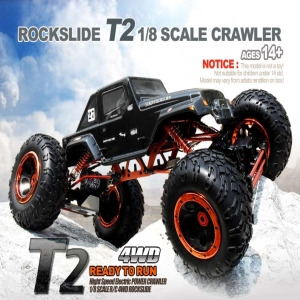 2022년형 ROCKSLIDE T2 1/8 Scale CRAWLER RTR (BLACK)-송수신기포함-풀세트 입문용 rc카 전동 무선 자동차 몬스터 트럭   2021T2 bla