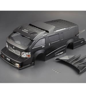[48407] 1/10 Touring Car Finished Body FURIOUS ANGEL Black (Printed) Light buckets assembled