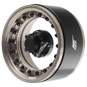 [#BRPB007GMA] [2개] Boom Racing ProBuild™ 1.9&quot; CAL 5-Lug Adjustable Offset Beadlock Wheels (Clear)