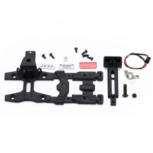 [#SCX3ZSP15-BK] Spare Tire Support Mount+High Taillight (for SCX10 III JEEP)