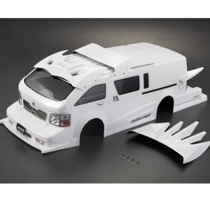 [48408] 1/10 Touring Car Finished Body FURIOUS ANGEL White (Printed) Light buckets assembledo