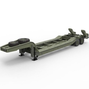 [#90100034] 1/12 T247 Flatbed &quot;Lowboy&quot; Trailer kit (for BC8 Mammoth 8x8 Military Truck)