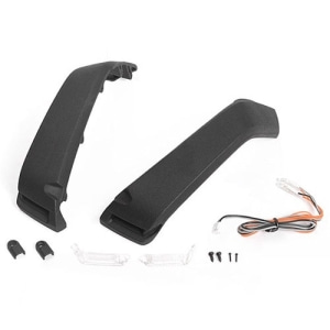 Fender Flare Set W/ Lights + LED Lighting System for Axial 1/10 SCX 10 III Jeep JLU Wrangler
