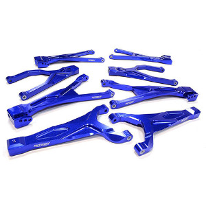 [#C25904BLUE] Billet Machined Suspension Kit for Traxxas 1/10 Scale Summit 4WD (Blue)